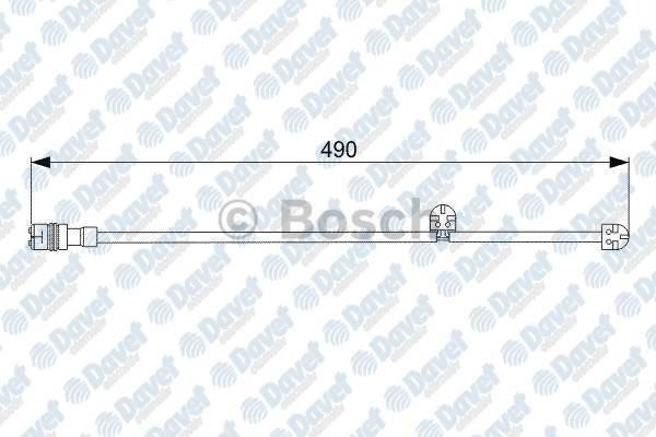 BOSCH 1987474560 E:No Bosch 1987473065 Fren Balatasi Ikaz Kablosu 490mm Porsche 911 (997) 3.6 Carrera